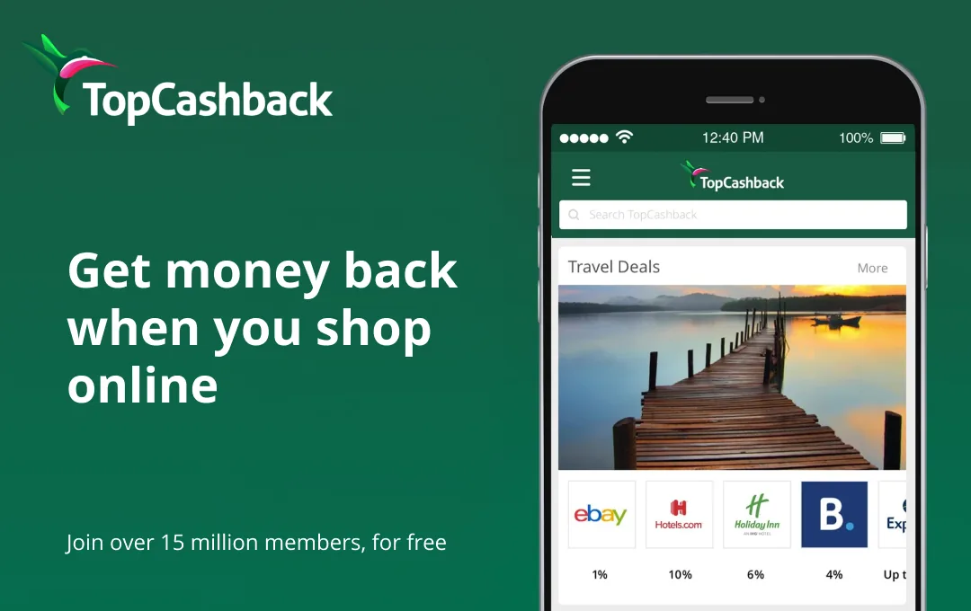 TopCashback referral offer