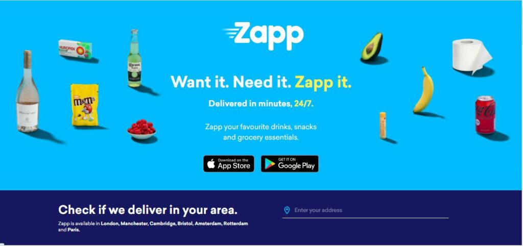 Zapp promo code banner